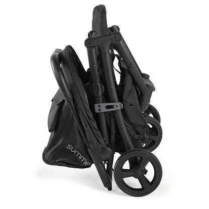 3Dpac CS+ Double Stroller, Black – Car Seat Compatible Baby Stroller – Lightweight Stroller with Convenient One-Hand Fold