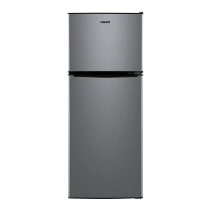 4.6. Cu ft Two Door Mini Refrigerator with Freezer, Stainless Steel