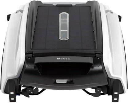 Betta SE Solar Powered Automatic Robotic Pool Surface Skimmer Cleaner with 30-Hour Continuous Cleaning Battery Power and Re-Engineered Twin Salt Chlorine Tolerant Motors (Blue)