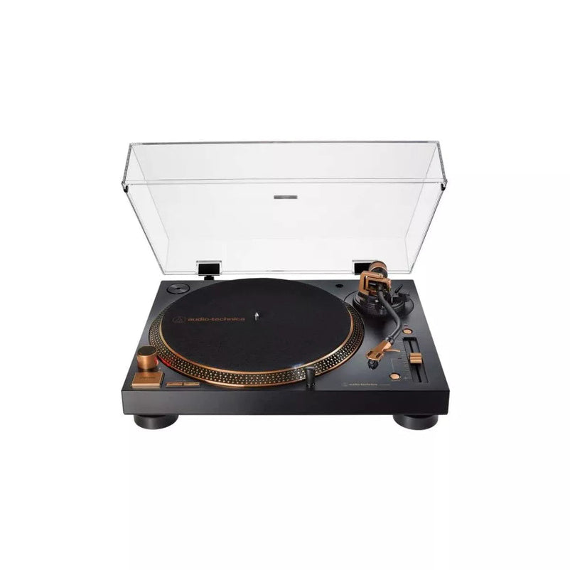 Audio Technica AT LP120XUSB BZ Direct Drive USB Turntable, Bronze – 3 Speed, Built in Preamp, Vinyl to Digital Conversion