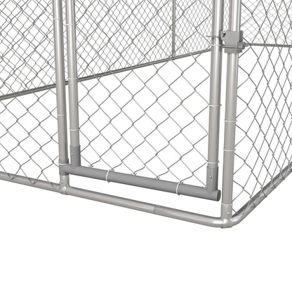 PawHut 19.7' x 7.5' x 7.5' Outdoor Dog Kennel W/ Waterproof Roof