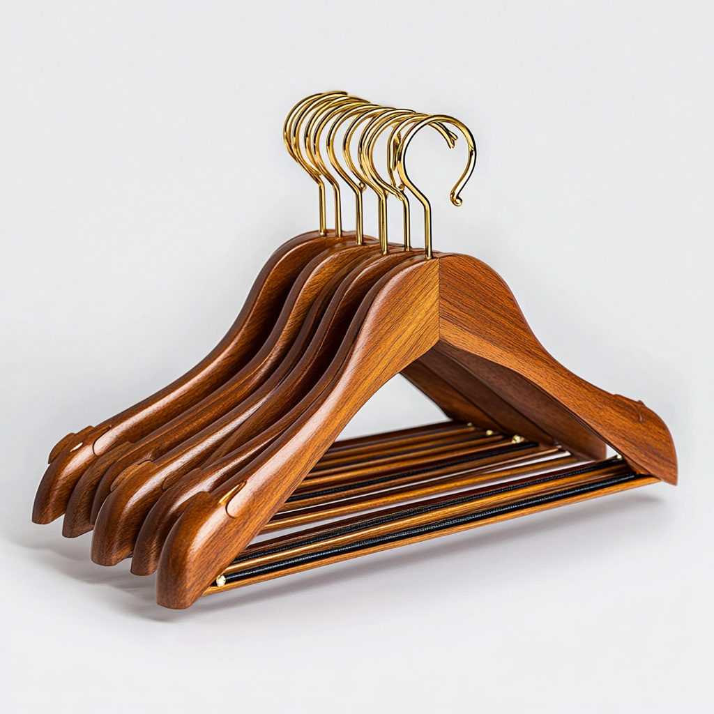 Jalvyn Premium Solid Wood Non-Slip Hangers (20-Pack)