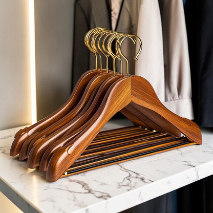 Jalvyn Premium Solid Wood Non-Slip Hangers (20-Pack)