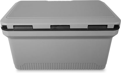 60 QT Ultra-Light Injection Molded Cooler - Ice Chest Keeps Ice up to 7 Days - Large Cooler Includes Wire Basket, Divider and Built-in Bottle Opener