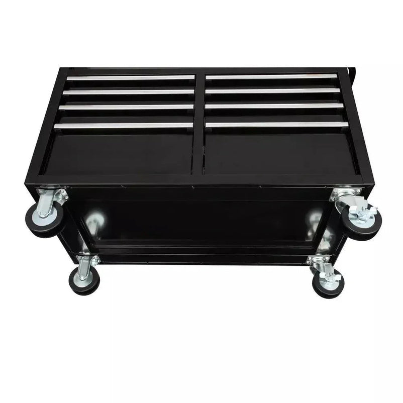 46 in. W x 24 in. D 9-Drawer Gloss Black Deep Tool Chest Mobile Workbench
