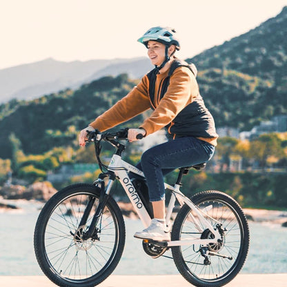 Adult Electric Bike, 350W BAFANG Motor (500W Peak), 4A 3H Fast Charging, 468Wh Li-Ion Battery, 21 Speed Gears, Air Saddle, 45 Miles 20 MPH 26" Mountain Bike Electric Bike, ANSI/CAN/UL2849 Compliant