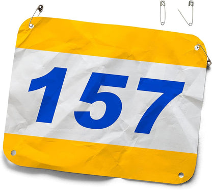 Array Stars Custom Race Bibs Personalized Full Color Printed Race Numbers, Running Bibs