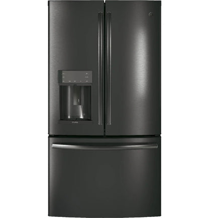 Appliances PFE28KBLTS 36 Inch French Door Refrigerator Black Stainless Steel
