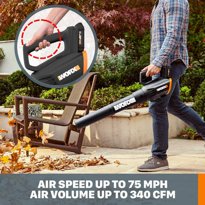 20V GT Revolution 12" 4.0Ah Cordless String Trimmer & Turbine Leaf Blower Power Share Combo Kit - WG930.3 (Batteries & Charger Included)