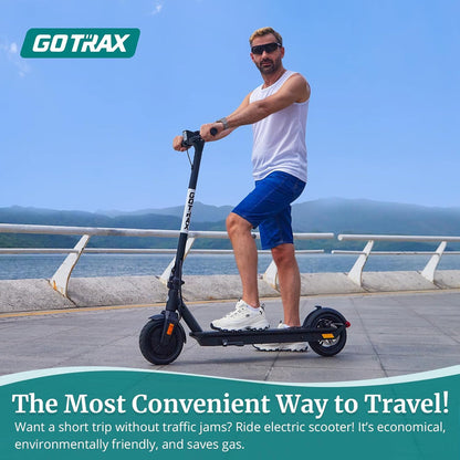 Adult Electric Scooter, 8.5 Inch Pneumatic Tires, Max Range 14/18 Miles, Max Speed 15.5/18 MPH, Powered by 300 Watt Motor, with Cruise Control Adult Folding Electric Scooter
