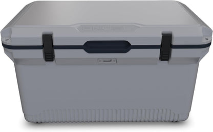 60 QT Ultra-Light Injection Molded Cooler - Ice Chest Keeps Ice up to 7 Days - Large Cooler Includes Wire Basket, Divider and Built-in Bottle Opener