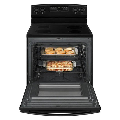 4.8 cu. ft. Electric Range in Stainless Steel Black