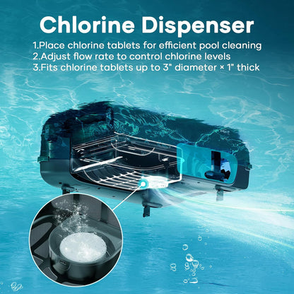 AIPER Surfer S2 Solar Pool Skimmer with APP Support, 24/7 Cleaning, Dual Charging Modes, Smart Obstacle Avoidance, Ideal for All Swimming Pool Types