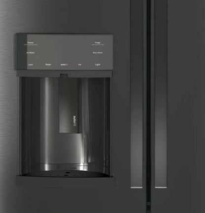 Appliances PFE28KBLTS 36 Inch French Door Refrigerator Black Stainless Steel
