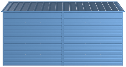 Arrow Select Steel Storage Shed, 10x14, Blue Grey