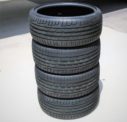 A set of 4 (four) 245/35R20 ZR 95Y XL A/S performance tires suitable for: 2017-19 Mercedes-Benz E300 4Matic, 2010-16 BMW 528i base