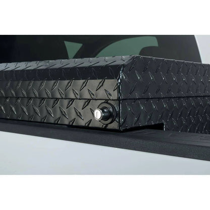 61.86 Matte Black Aluminum Low Profile Truck Tool Box for Mid-Size Trucks