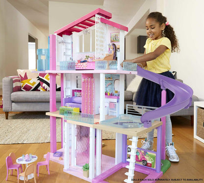 Barbie Dreamhouse Dollhouse With 70+ Accessories, Working Elevator, Lights and Sounds sgtnighsdesigns