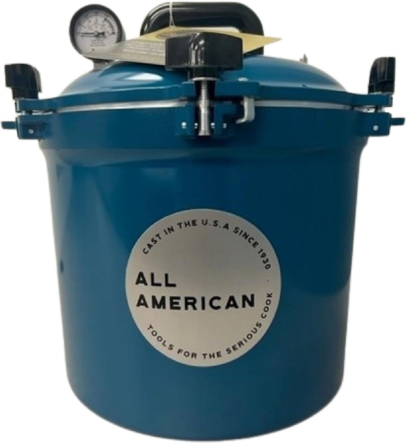 All American 1930: 21.5qt Pressure Cooker/Canner (The 921) – Exclusive Metal to Metal Sealing System – Easy to Open & Close – Suitable for Gas, Electric, or Flat Top Stoves – Made in the USA